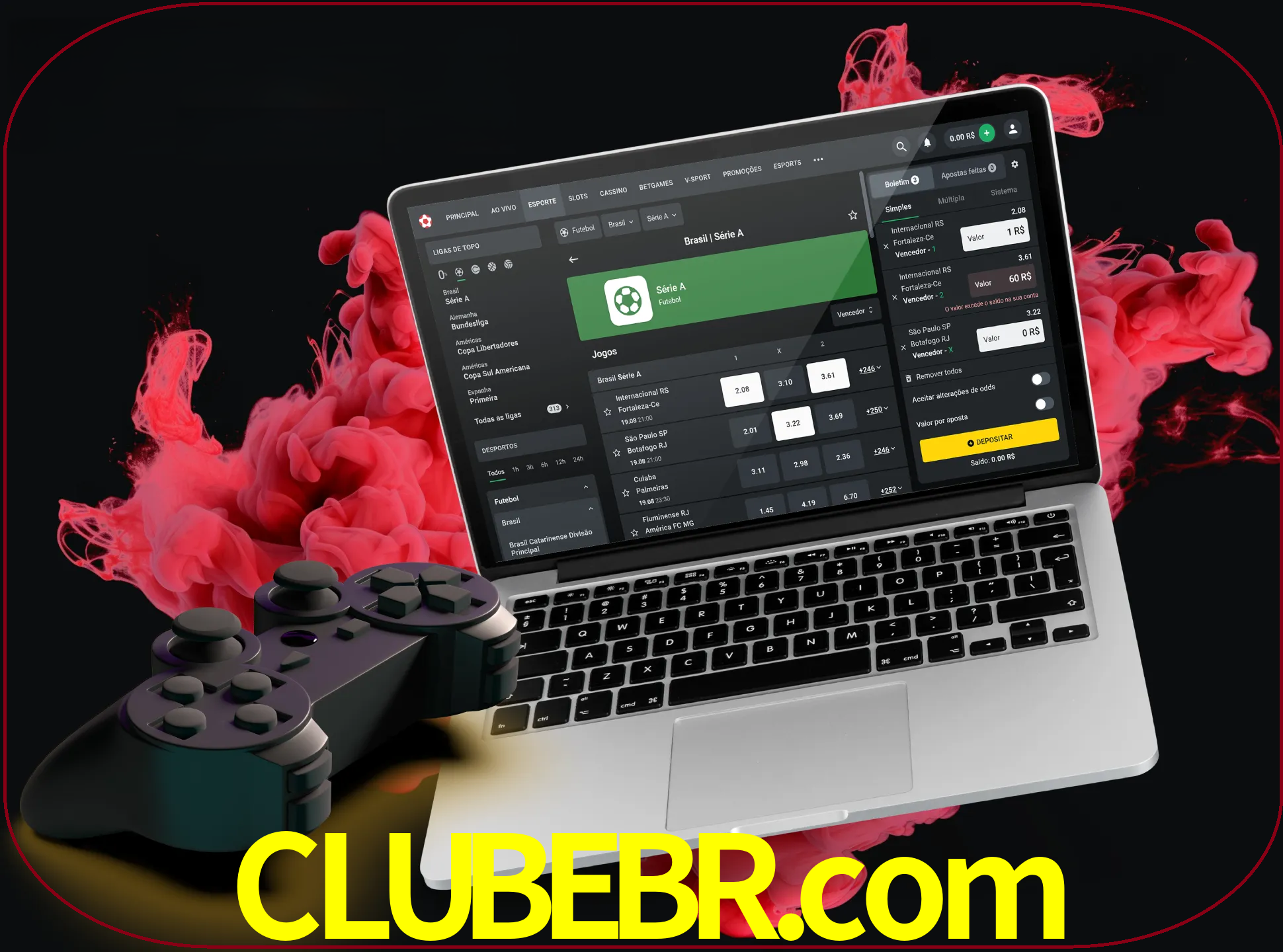 Visite a secção especial de jogos de vídeo em clubebr para descobrir em que jogos pode apostar e ganhar muito dinheiro.