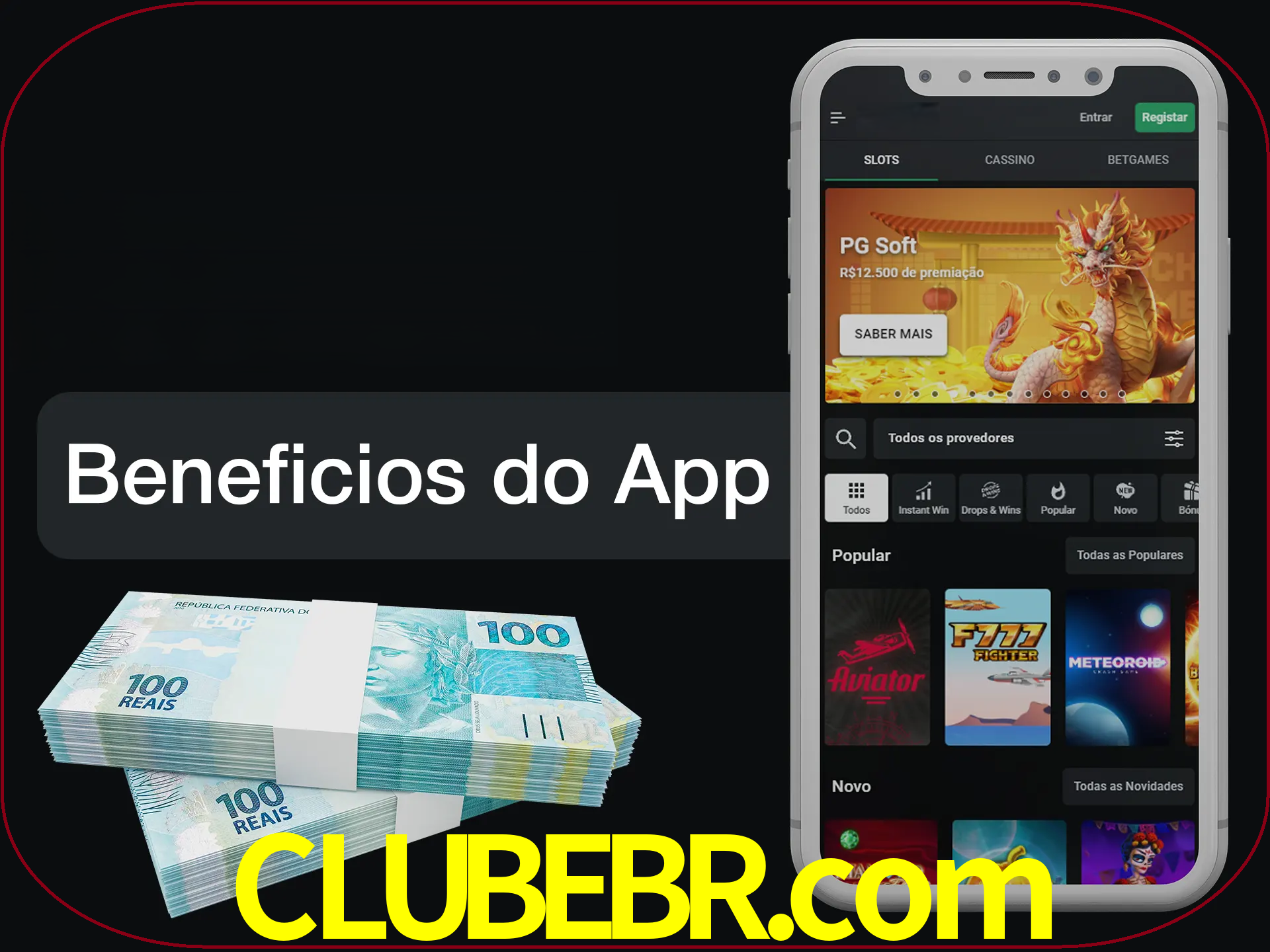 Obtenha todos os benefícios usando o aplicativo.